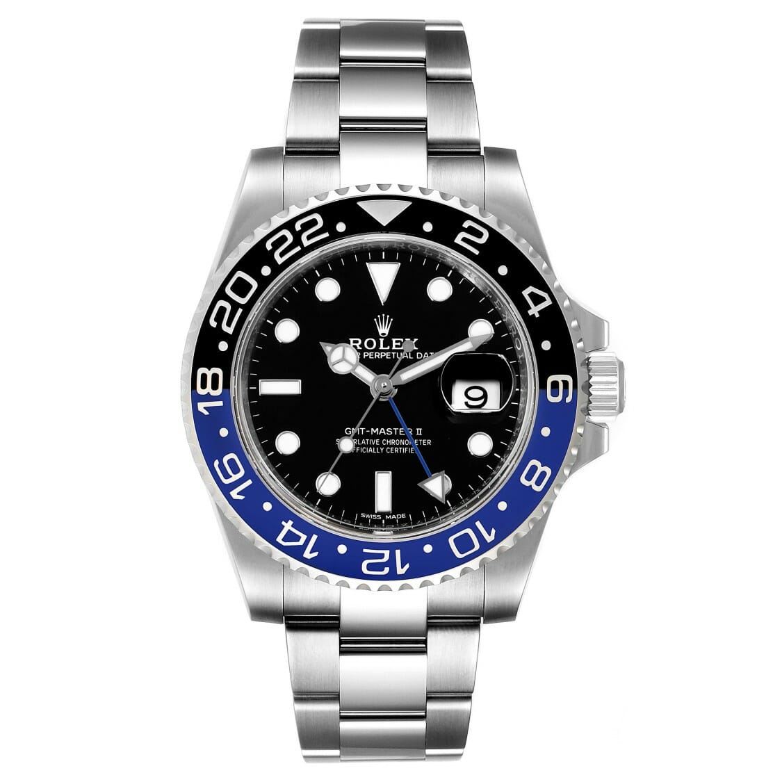 Rolex Gmt Master Ii Batman Blue Black Ceramic Bezel Steel Watch 116710 Saudi Arabia