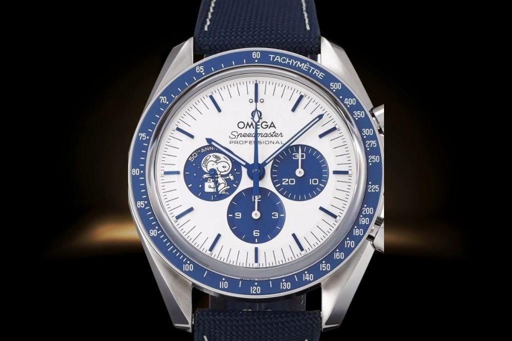 Omega Silver Snoopy 50th Anniversary KSA