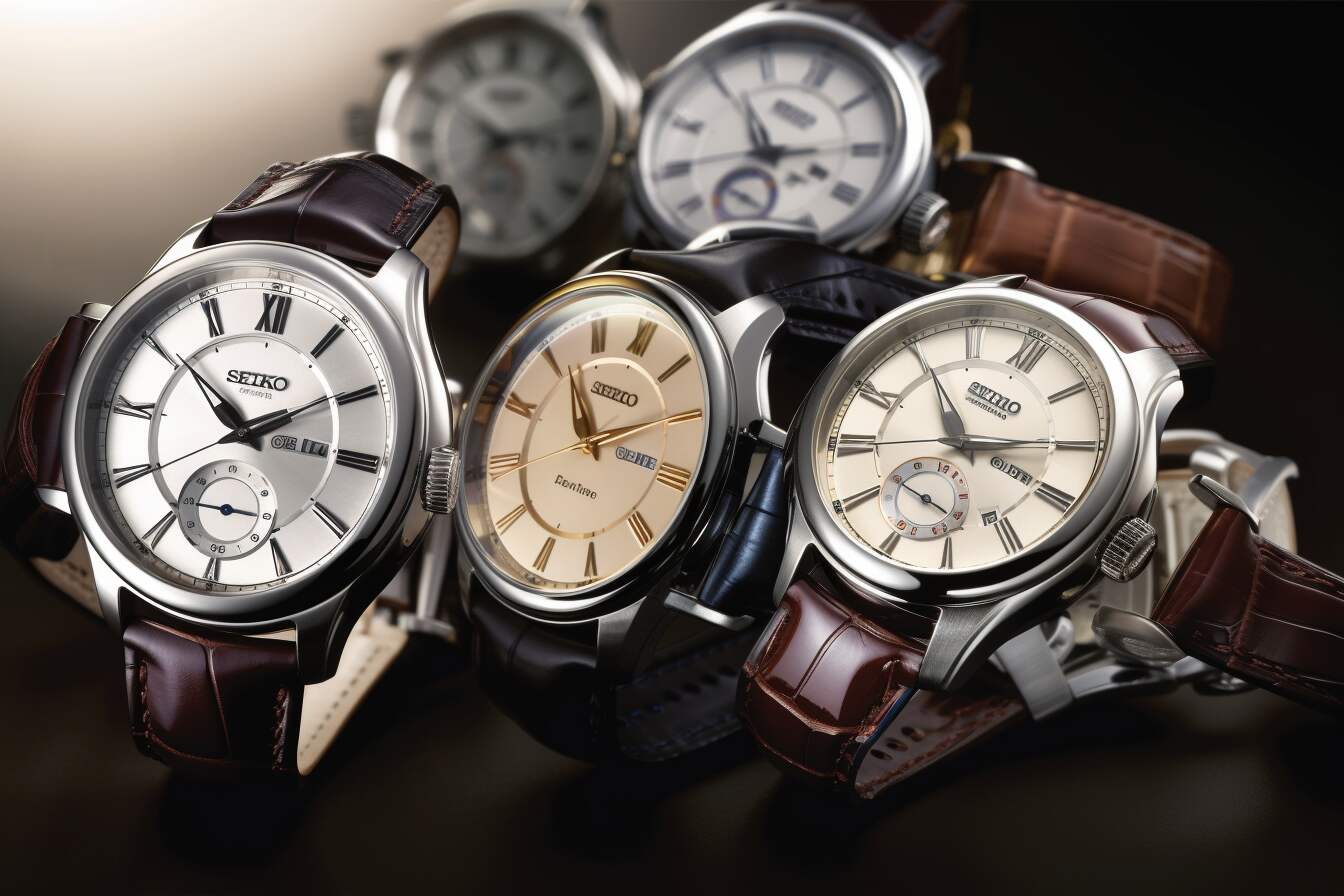 An array of Seiko Premier Collection watches