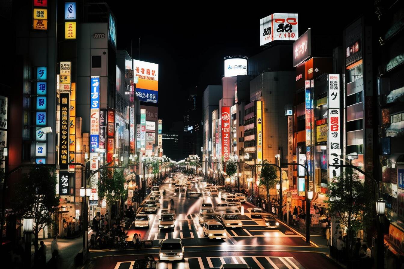صورة طوكيو في الليل