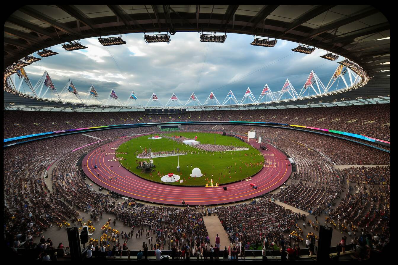 Olympic stadium is filled to capacity