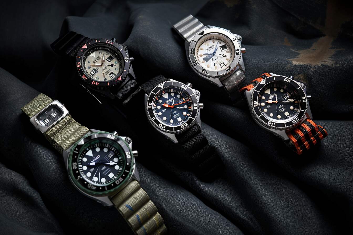 Seiko 5 Sports watches in various styles