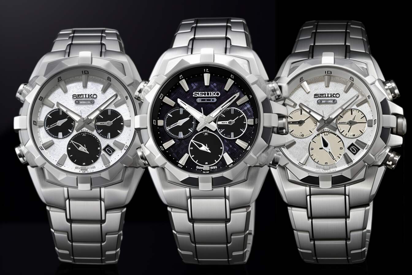 collage of Seiko Coutura watches