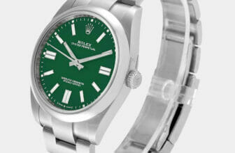 Rolex Green Steel Oyster Perpetual 41mm Men's Watch