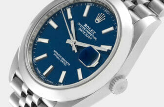 ساعة رولكس ديت جست 126300 ستانلس ستيل زرقاء للرجال (41 ملم)