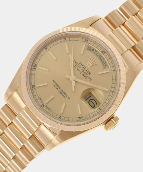 Rolex 18K Yellow Gold Day-Date Automatic Men's Watch 36mm