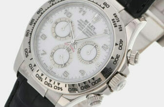 Rolex 18k White Gold Daytona 116519 Men's Watch