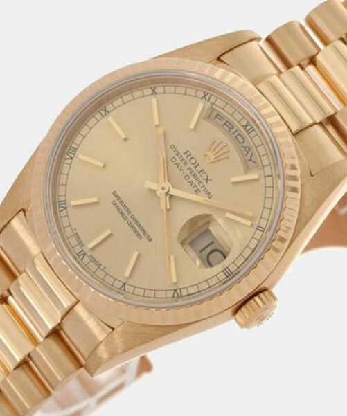 Rolex 18k Gold Day-Date Automatic Men's Wristwatch