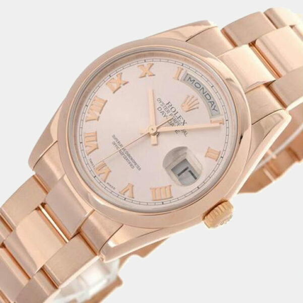 Rose Gold Rolex Day-Date 36mm Automatic Men's Watch