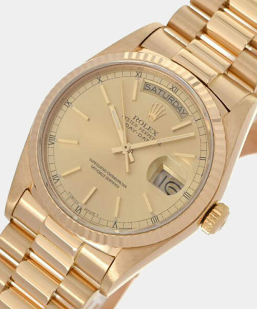 Rolex 18k Gold Day-Date 18038 Watch