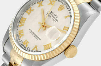 Rolex 18k Gold & Steel Datejust 16233 Automatic Men's Wristwatch (36mm)