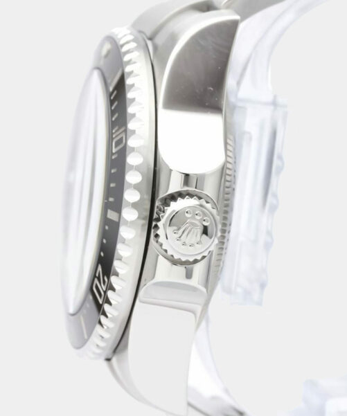 ساعة رولكس ديب سي سوداء فولاذية للرجال ٤٤ ملم (126660)