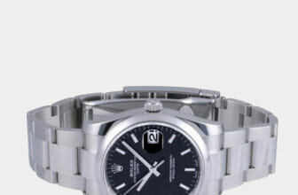 Black Rolex Oyster Date 115200 Men's Watch 34mm