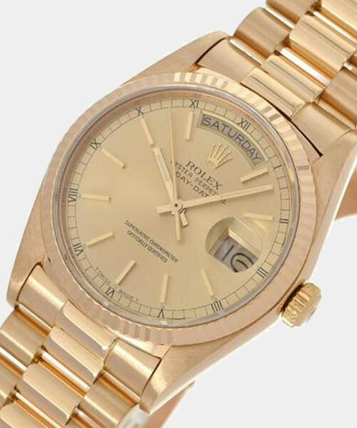 Rolex 18k Gold Day-Date 18038 Watch