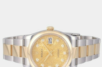 Rolex Champagne Diamond Datejust 126203 36mm Wristwatch