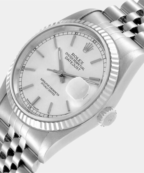 Silver & Gold Rolex Datejust 16234 Men's Watch