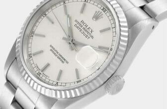Silver & Gold Rolex Datejust 16234 Men's Watch