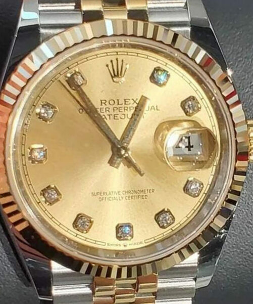 Rolex 18K Champagne Datejust 126233 Women's Watch 36mm