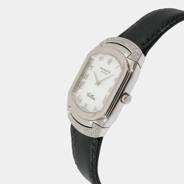 Rolex 18K White Gold Cellini 6692 Quartz Women's Watch 25mm