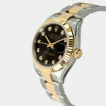 Brown Diamond Datejust Rolex 31mm Watch for Women.