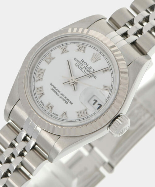 Rolex White SS Datejust 79174 Women's Watch 26mm