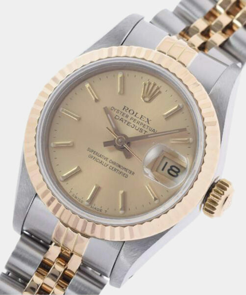 Champagne Datejust 69173 Women's Wristwatch