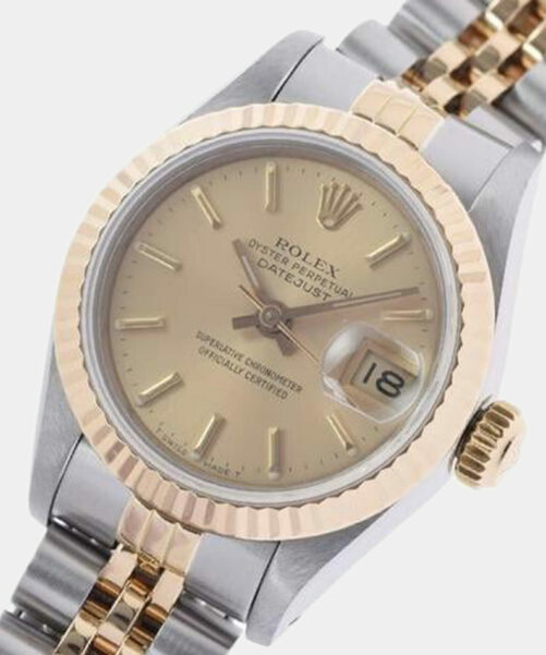 Rolex 18k gold and steel Datejust 69173 for women