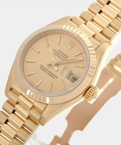 18K Gold Rolex Datejust 69178 Women's Watch