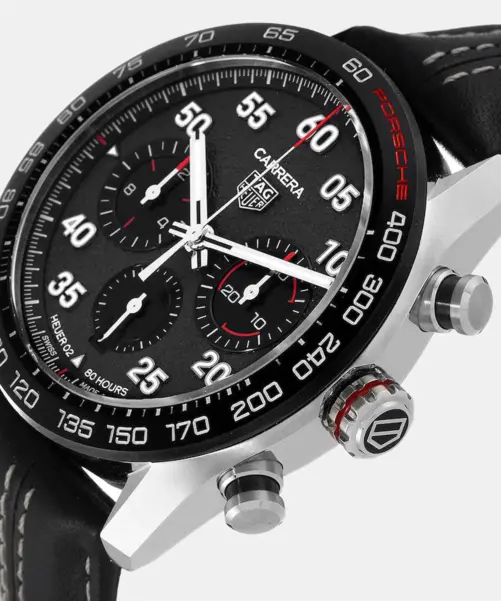 Tag Heuer Carrera Porsche LE CBN2A1F Black Steel Watch
