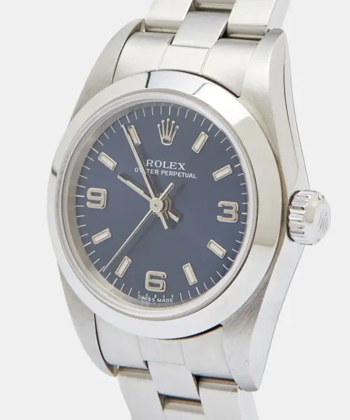 Rolex Oyster Perpetual 76080 Blue Women’s Watch