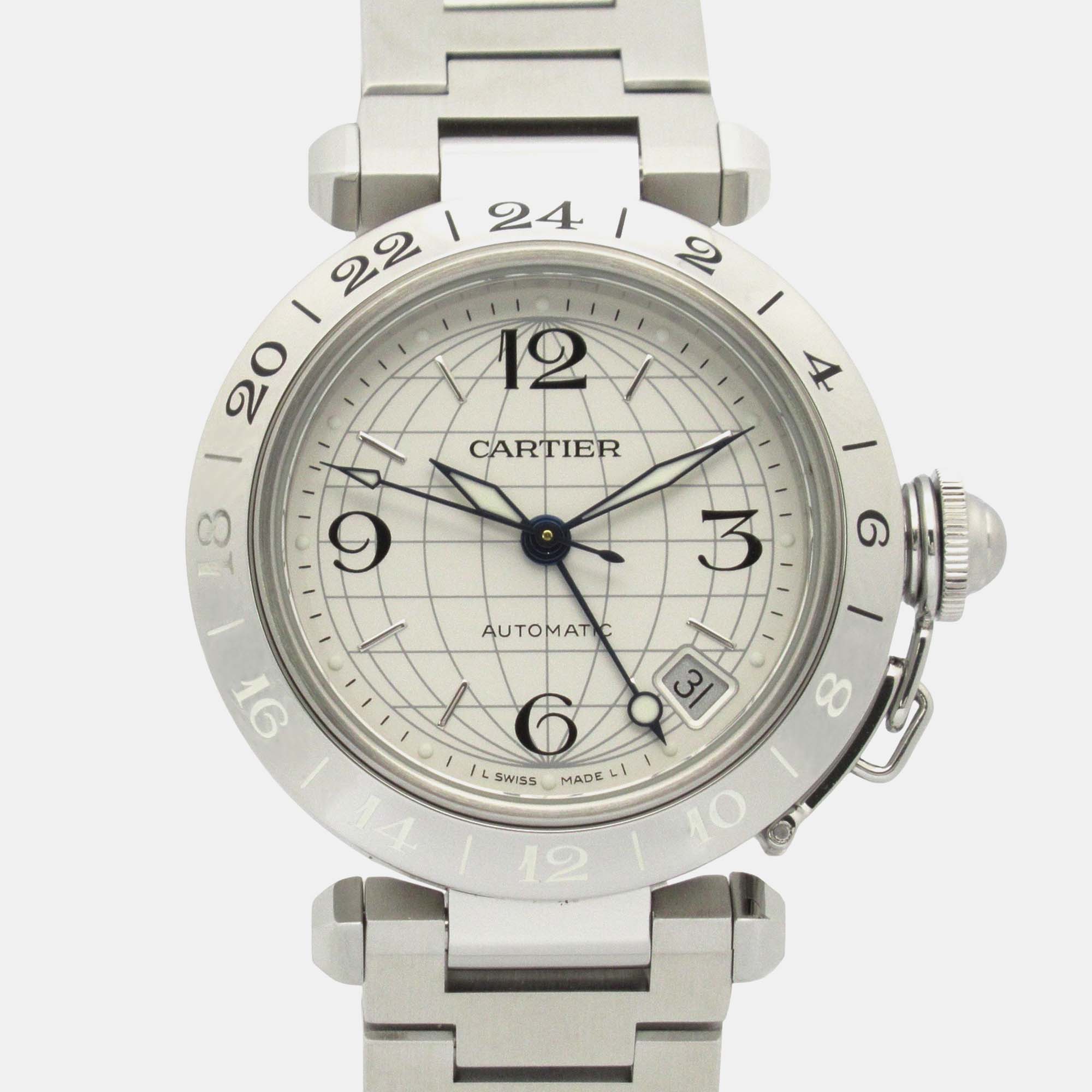 Pasha de Cartier C GMT Meridian | Automatic Steel 35mm | W31078M7