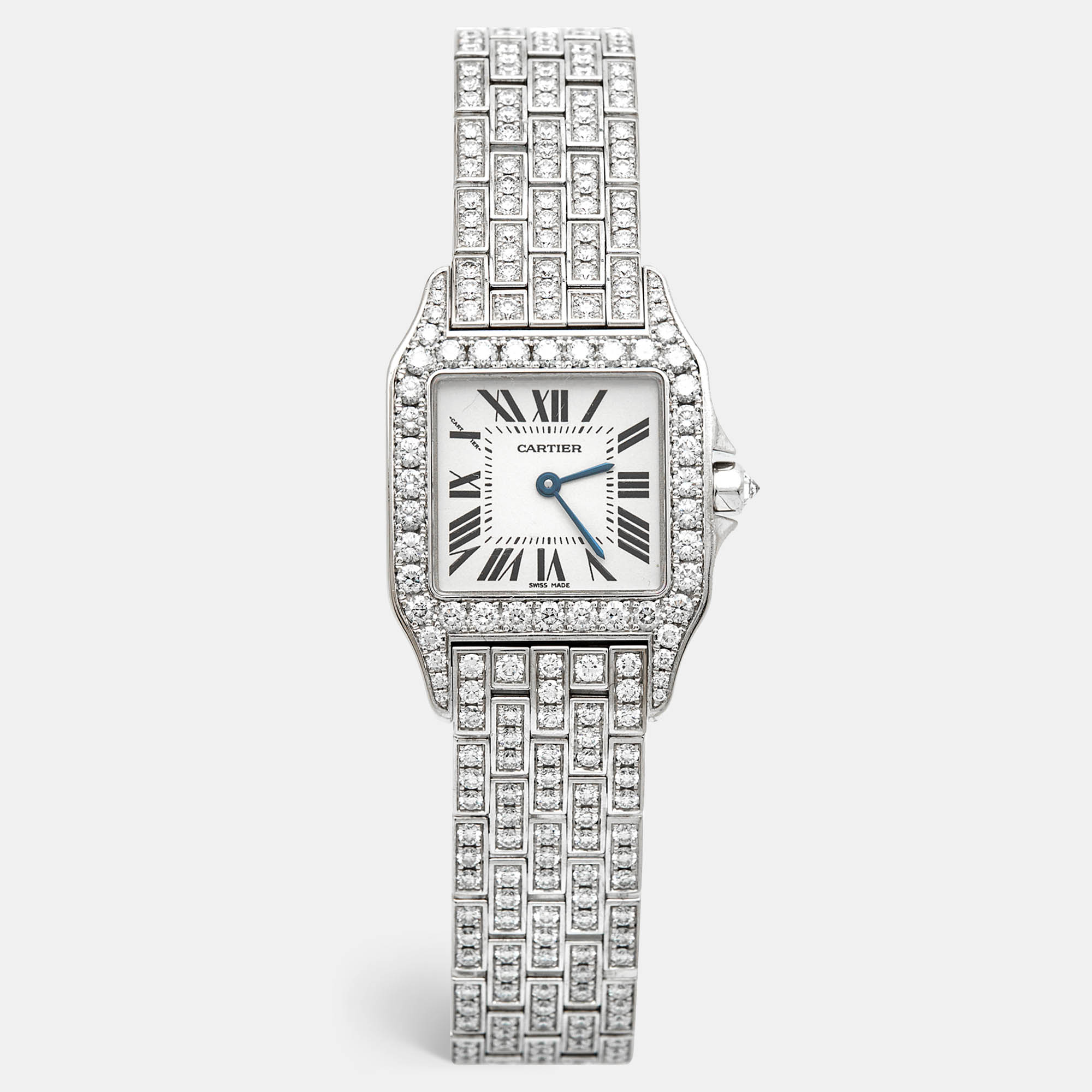Cartier Santos | Demoiselle | 18k White Gold | Diamond-Set | WF9010YA