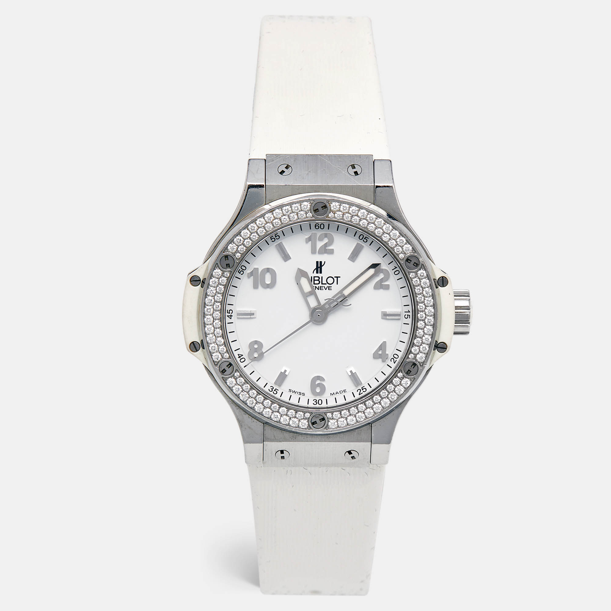 Hublot Big Bang | Diamond Bezel Quartz | Steel 38mm | 361.SE.2010.RW