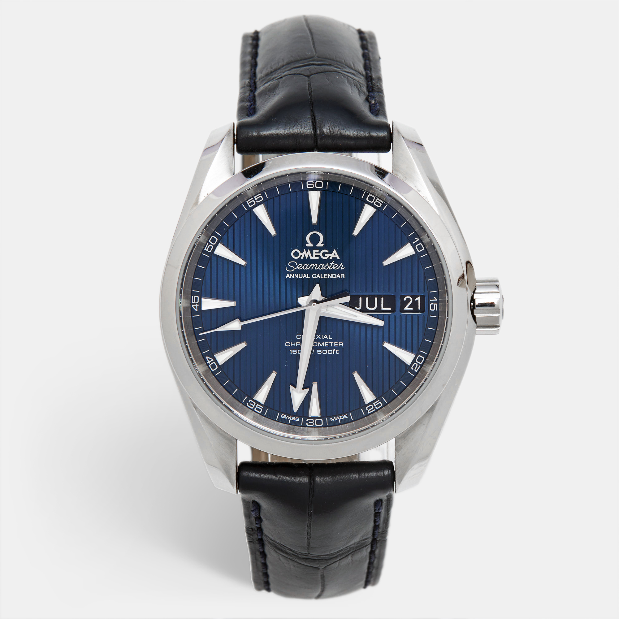 Omega Seamaster Aqua Terra | Co-Axial | Blue Alligator | Steel 38.5mm