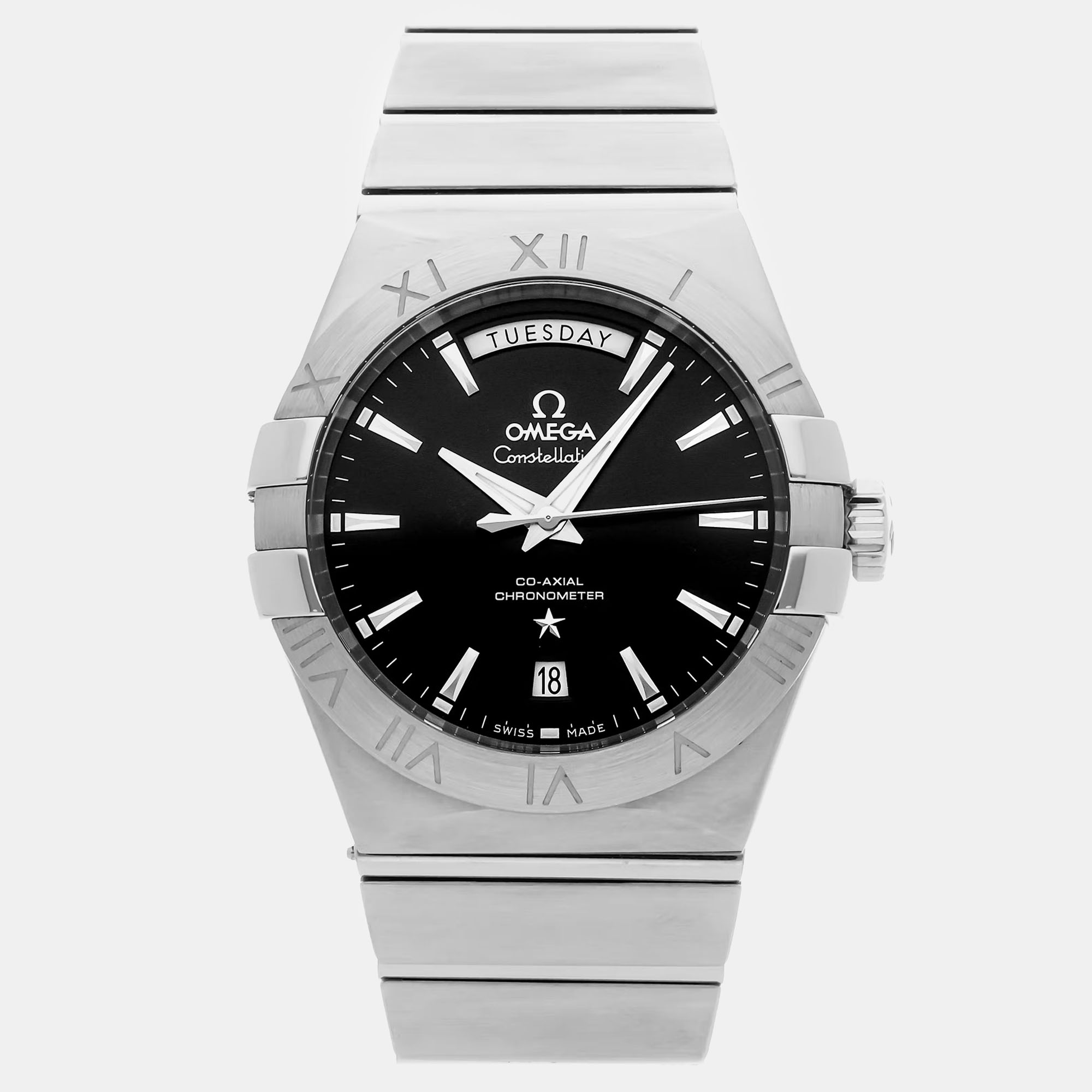 Omega Constellation Day-Date | Automatic | Steel | Black Dial 38mm