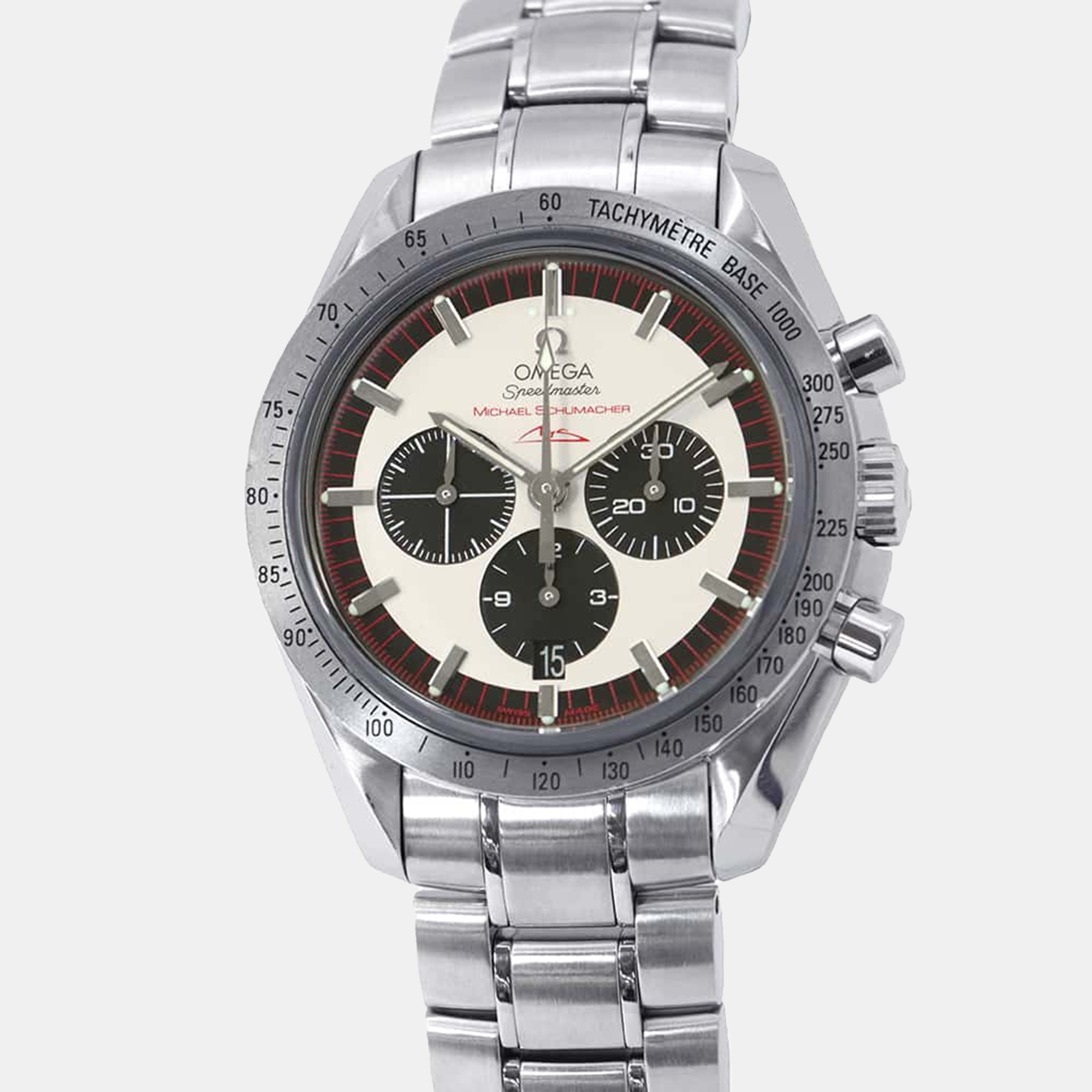 Omega Speedmaster Schumacher | Automatic | SS Ivory Dial | 3853.32
