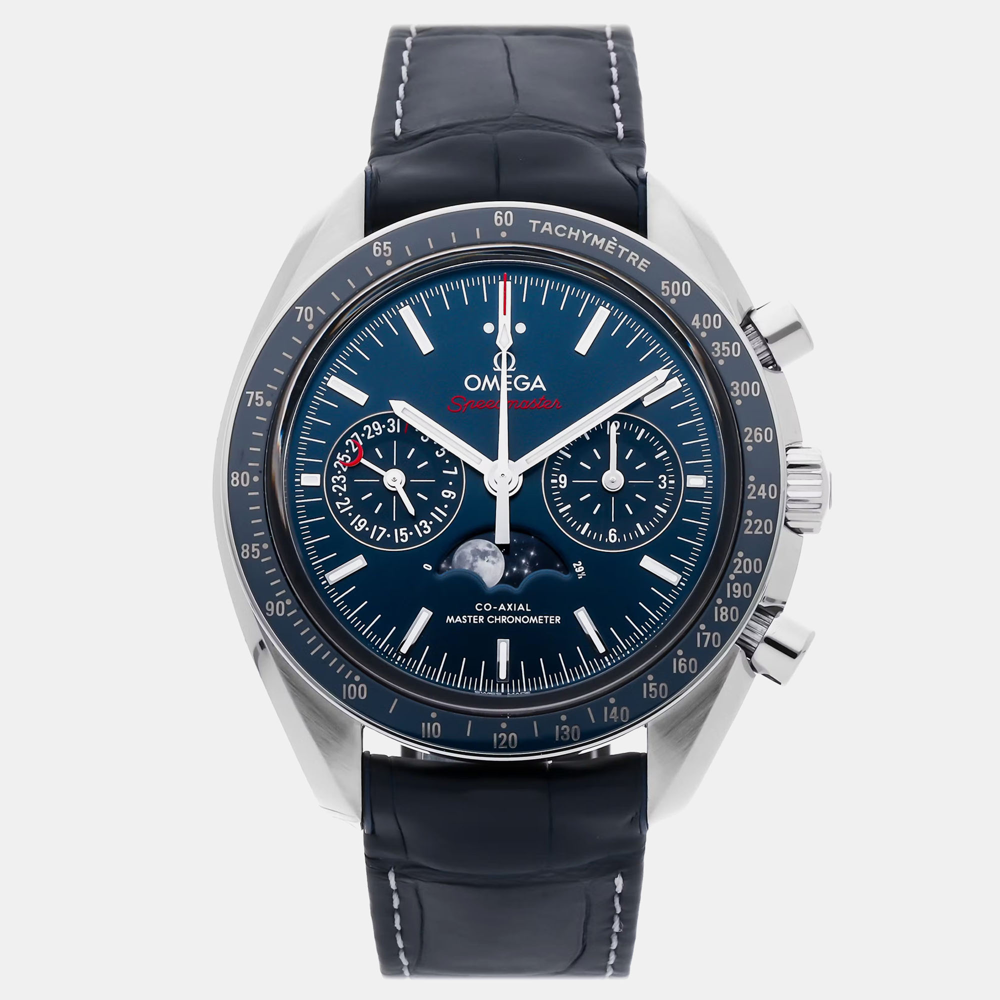 Omega Speedmaster Automatic Chronograph | 44mm Steel | Blue Dial | 304.33.44.52.03.001