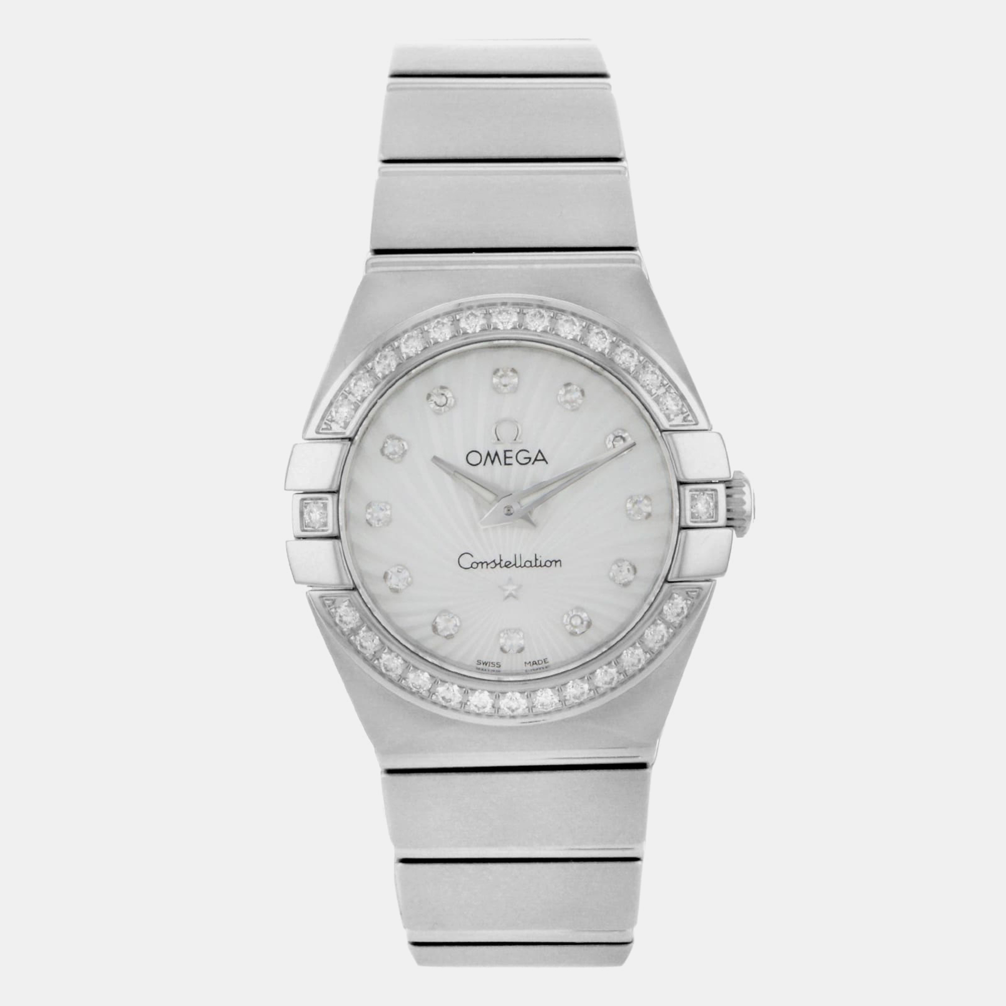 Omega Constellation | 24mm | White MOP Dial | Stainless Steel | Quartz