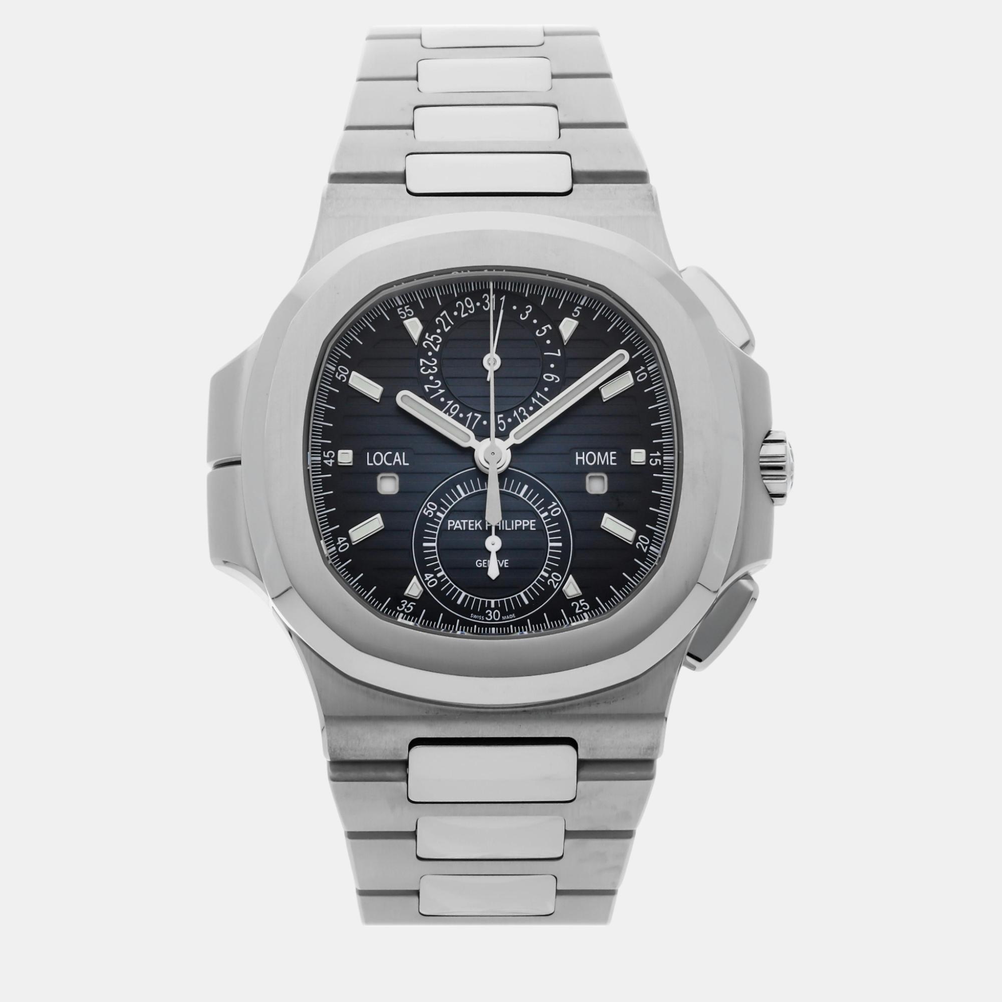 Patek Philippe Nautilus 5990/1A-011|Travel Time Chrono|Steel Blue