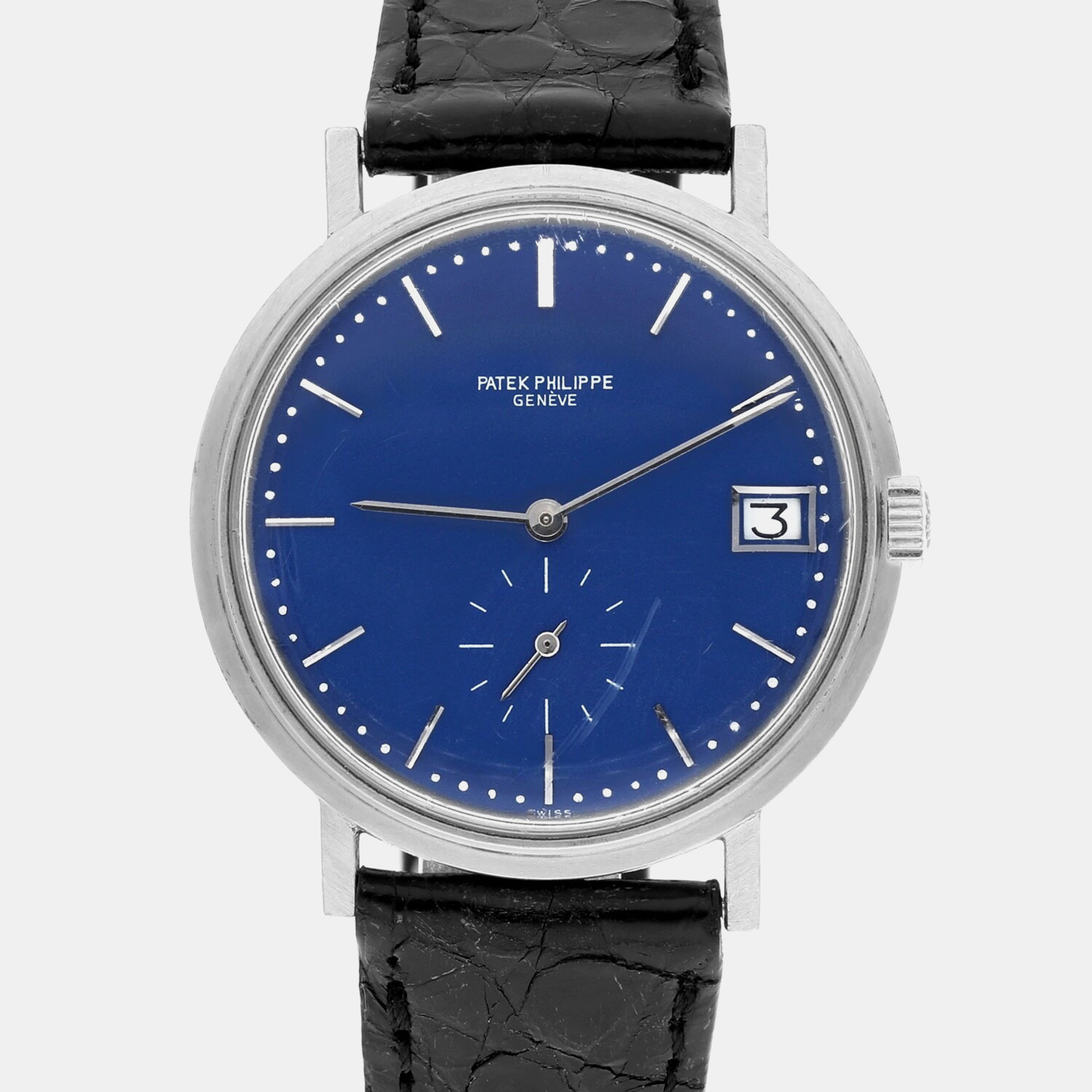 Patek Philippe Calatrava 3445G | Automatic | White Gold | Blue Dial