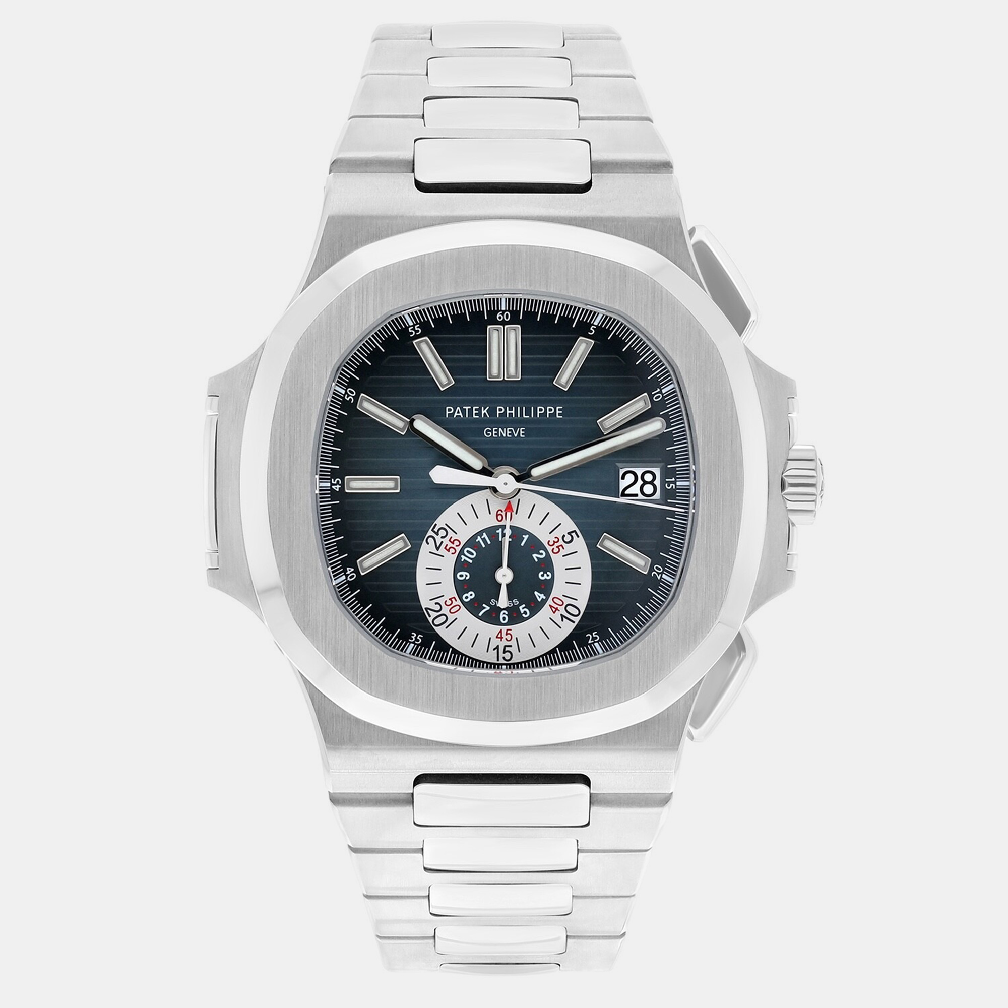 Patek Philippe Nautilus 5980/1A-001 | Chronograph | Steel | Blue Dial