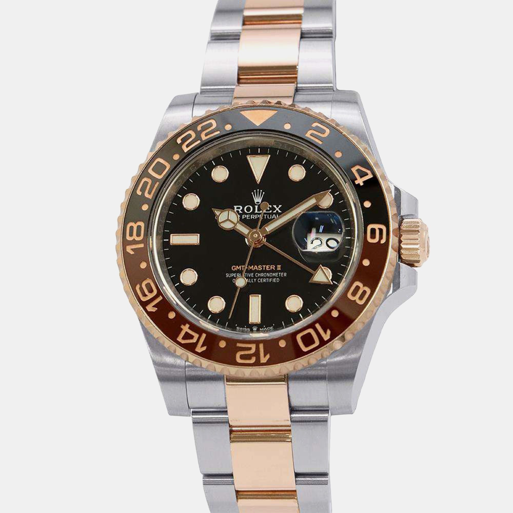 رولكس GMT-Master II 126711CHNR رولكس GMT-Master II 126711CHNR 'Root Beer' Everose Rolesor على أويستر