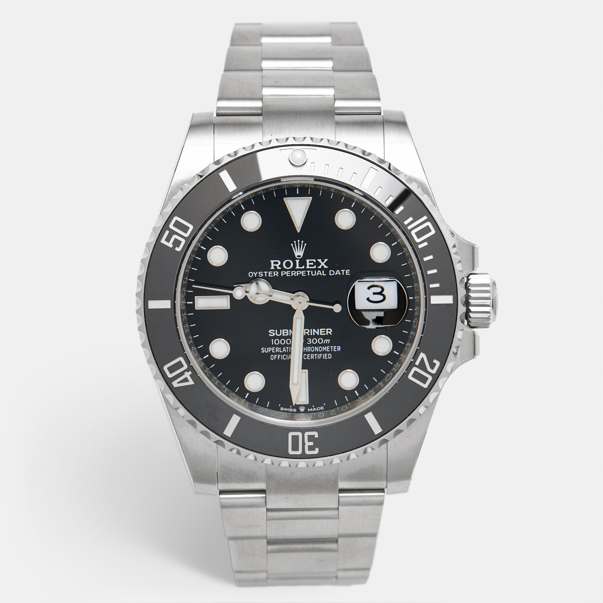 Rolex Submariner 126610LN Oystersteel Black Cerachrom Bezel 41mm
