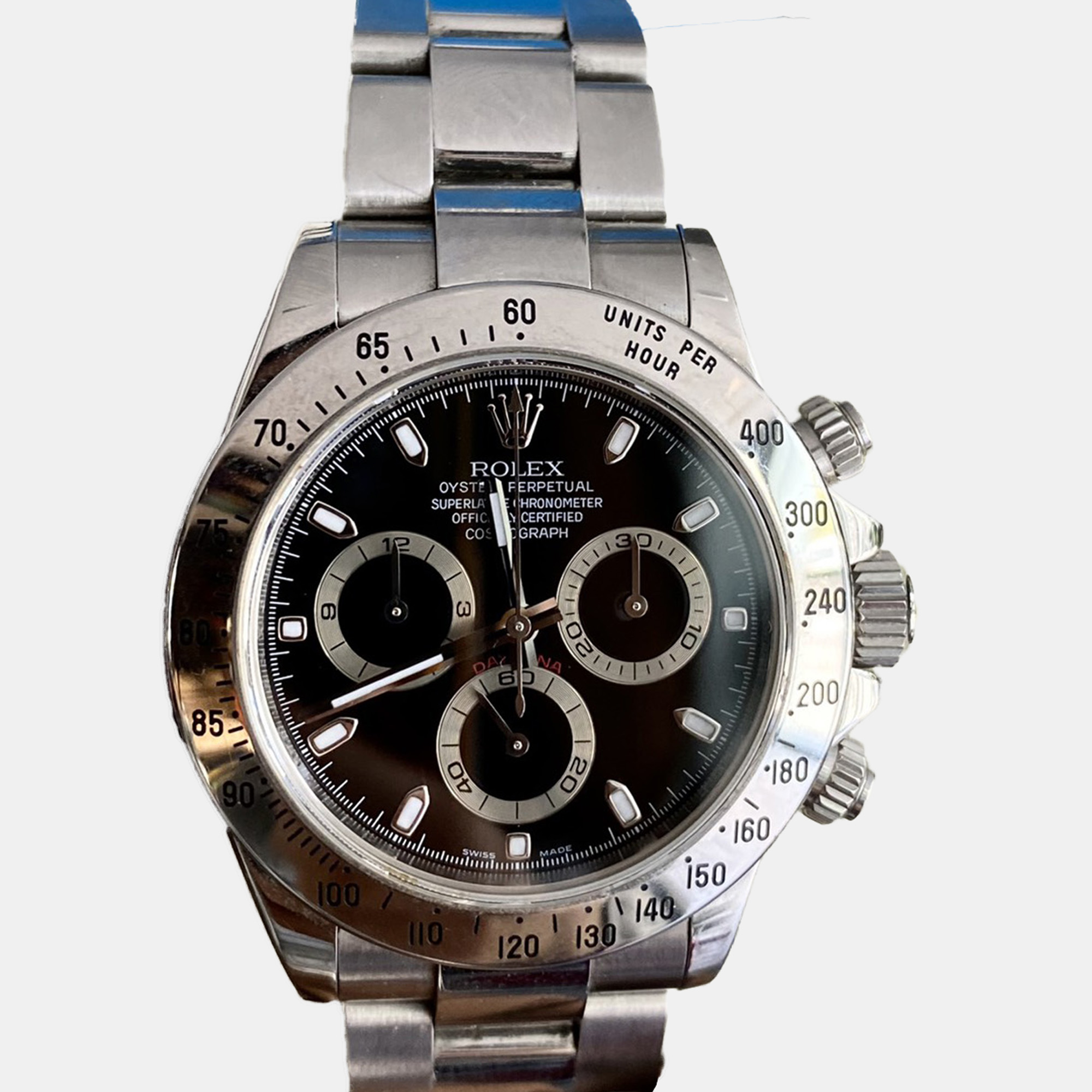 Rolex Cosmograph Daytona 116520 Black Dial in Oystersteel
