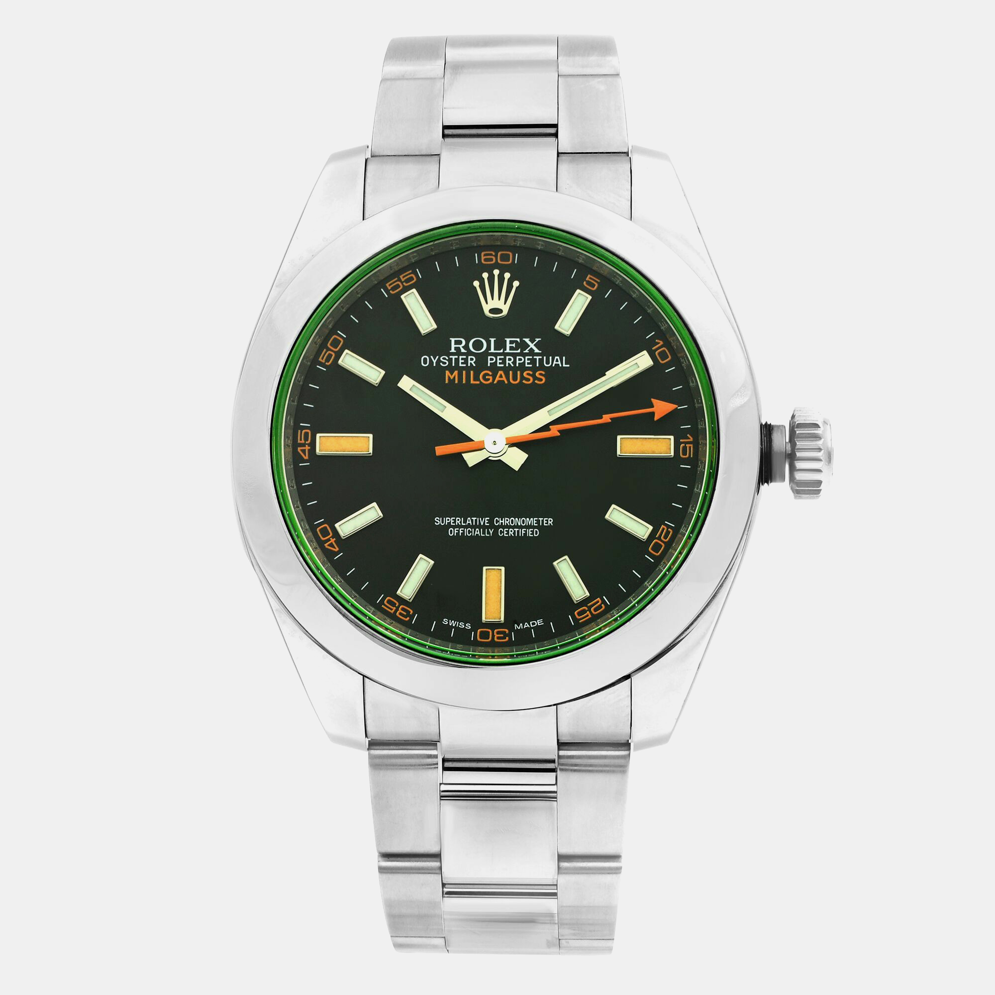 Rolex Milgauss 116400GV | Green Tinted | Glace Verte Anti-Magnetic