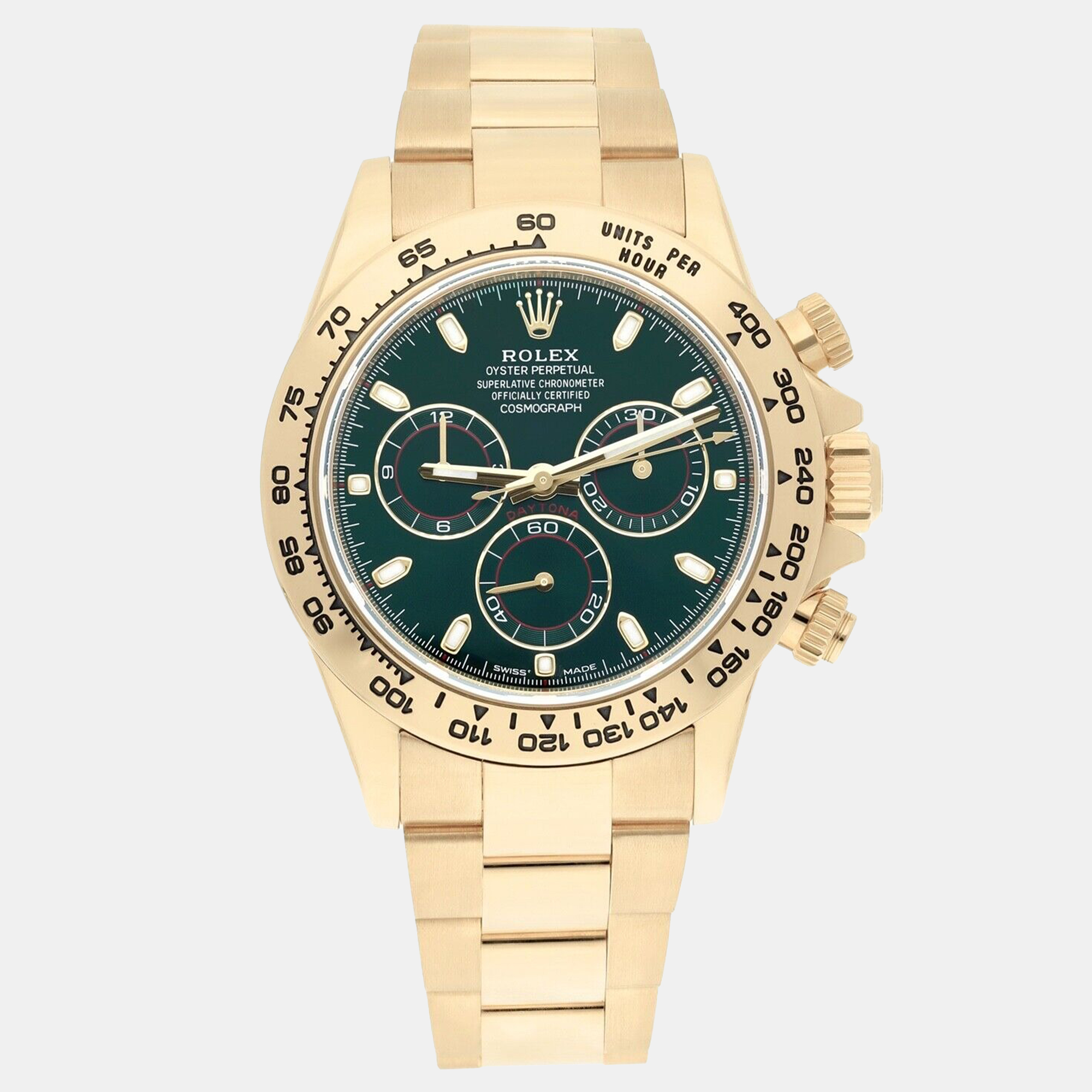 Rolex Cosmograph Daytona 116508 ‘John Mayer’ Yellow Gold, Green Dial