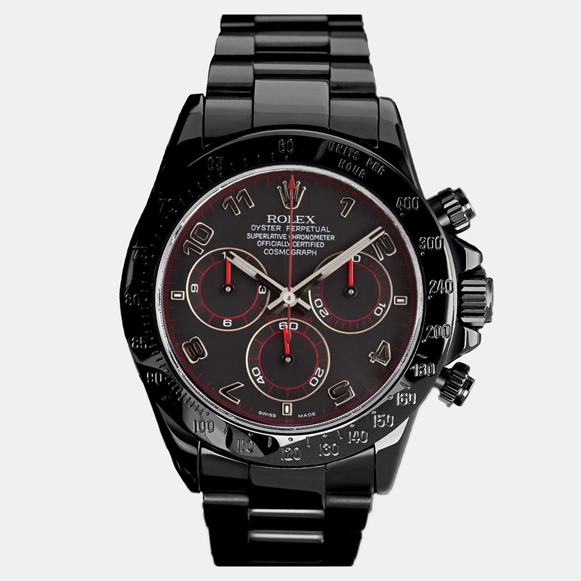 Rolex Cosmograph Daytona 116523 Black PVD Coated Steel, Black Dial