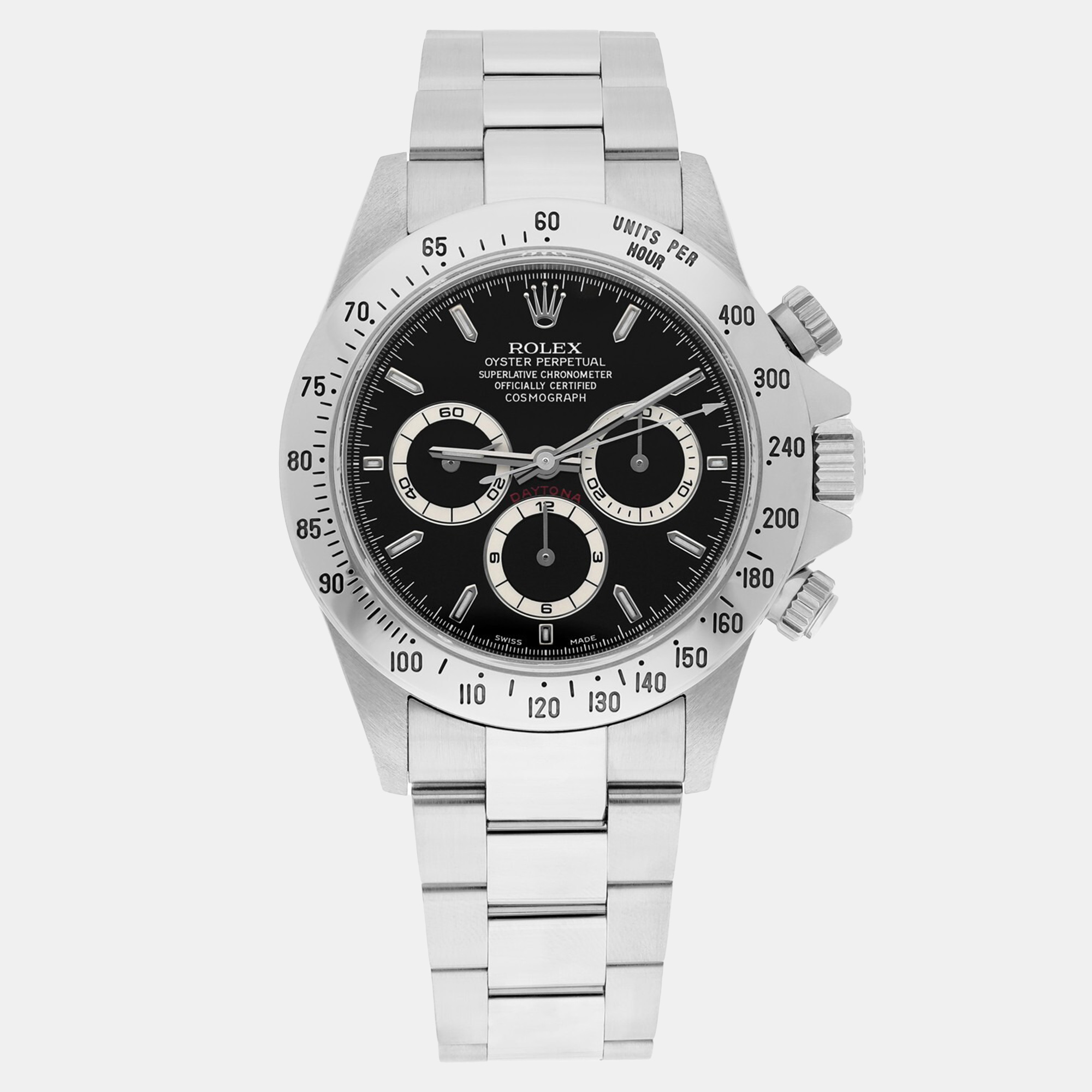 Rolex Cosmograph Daytona 16520 ‘Zenith’ Black Dial Stainless Steel