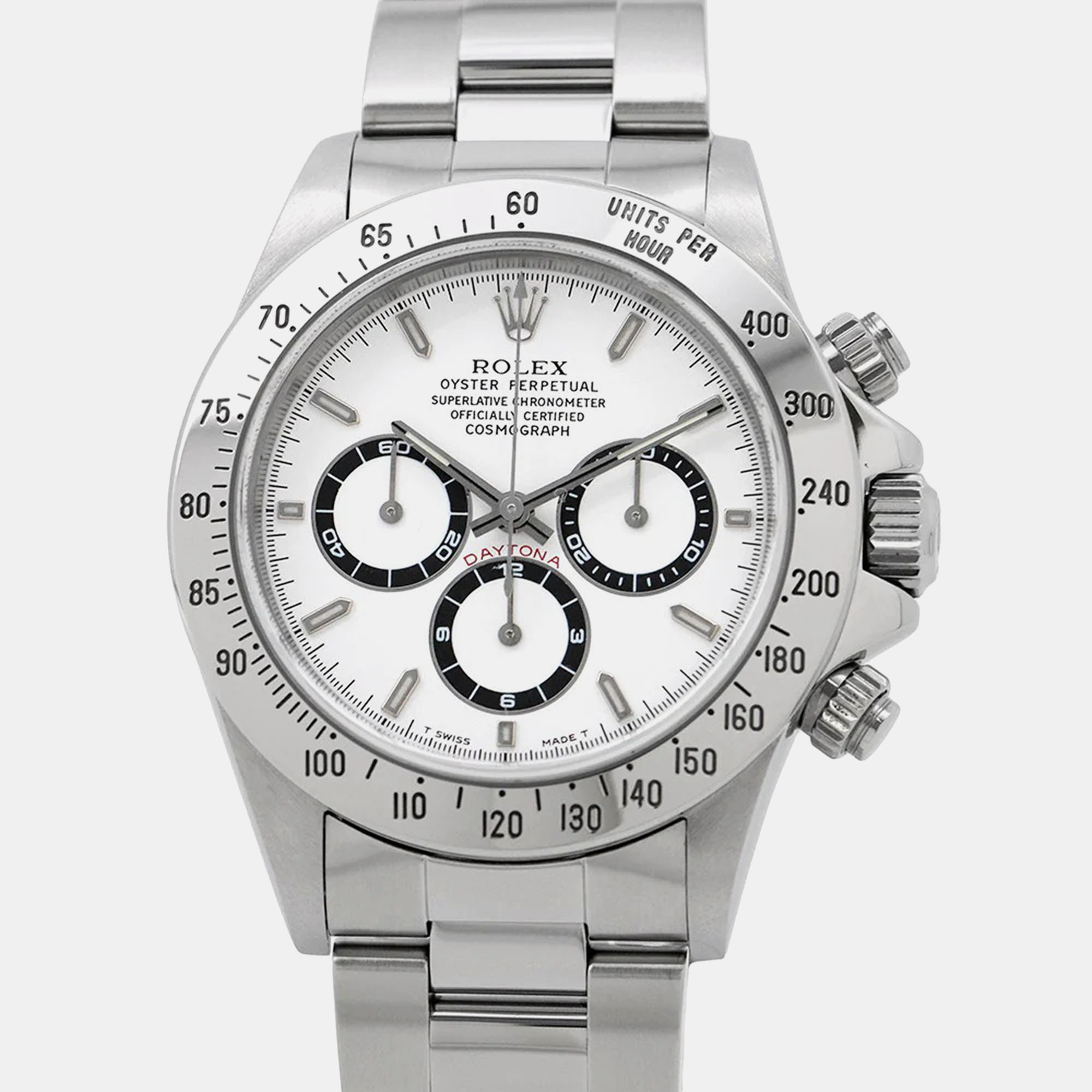 Rolex Cosmograph Daytona 16520 ‘Zenith’ White Dial Stainless Steel