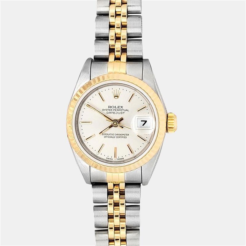 Rolex Lady-Datejust 26 (79173) Silver Dial in Oystersteel & Yellow Gold